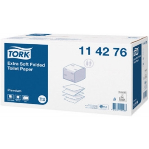 Papier toaletowy TORK Premium 114276 biały w składce ekstramiękki