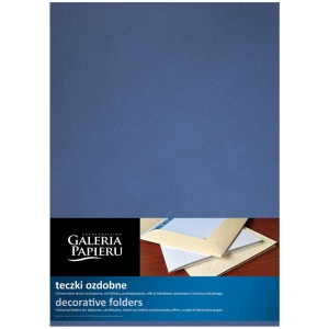 Teczka ozdobna ofertowa W1 (10) metalizowana granatowa 220615 ARGO