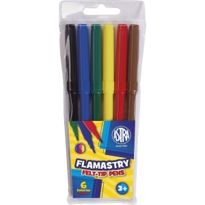 Flamastry 6 kolorów 314116002 ASTRA