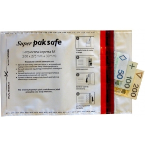 Koperty NC bezpieczne (Bankowe) AMERSAFE B5 HK 100szt. białe/szare 55238097