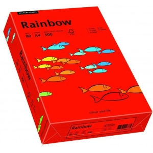 Papier ksero kolorowy A4 80g RAINBOW ciemny czerwony R28 88042475
