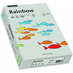 Papier ksero kolorowy A4 80g RAINBOW R96 szary 88042805