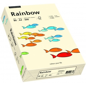 Papier ksero kolorowy A4 80g RAINBOW R03 kremowy 88042249