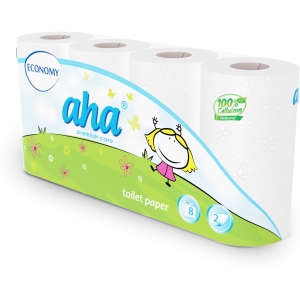 Papier toaletowy AHA ECONOMY (8rolek) biały