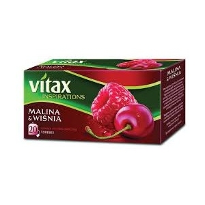 Herbata VITAX INSPIRATIONS (20 torebek) 40g Malina & Wiśnia