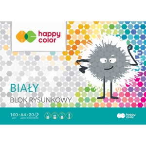 Blok rysunkowy A4 100g biały HA 3710 2 030-0 HAPPY COLOR