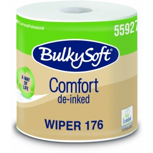 Czyściwo papierowe BulkySoft Comfort de-inked eko białe 2w. 176m, 800 odcinków; 55927