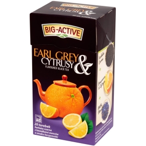Herbata BIG-ACTIVE czarna (20 torebek) Earl Grey & Cytrusy 40g