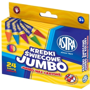 KreKredki świecowe JUMBO 24 kolory 316118006 ASTRA