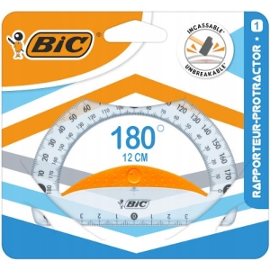 Kątomierz przezroczysty PROTRACTOR 12cm 9926551 BIC