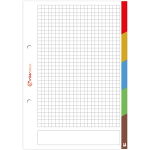 Wkład do segregatora A5 50k LUX kol.re INTERDRUK *7285