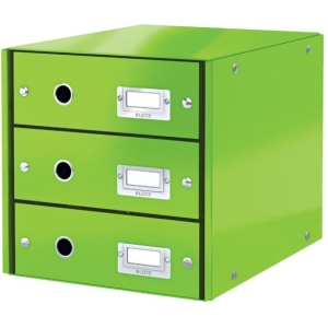 Pojemnik z 3 szufladami Leitz C&S, zielony 60480054