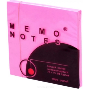 Notes MEMO 75*75 różowy intens 80k DALPO