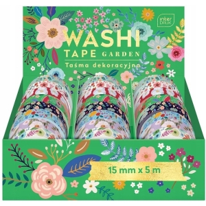Taśma dekoracyjna 5m GARDEN 8 wzorów opakowanie (24 sztuki) INTERDRUK