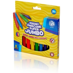 Kredki świecowe super Jumbo 8 kolorów 316118002 ASTRA