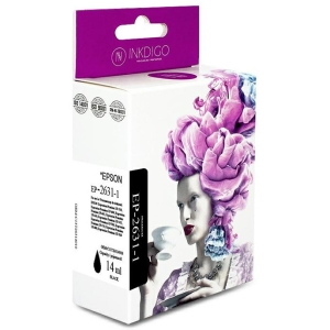 Tusz INKDIGO (EP-2631-1) czarny foto 14ml zamiennik EPSON (26XL/C13T26314010)