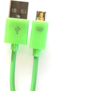 Kabel USB - microUSB OMEGA BAJA 1m 2A zielony (44341)