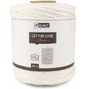 Sznurek bawełniany 1.8mm / 100m biały 111015 d.rect