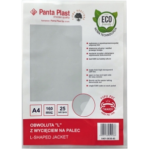 Obwoluta "L" typu PVC 160mic (25) 0401-0038-00 PANTA PLAST