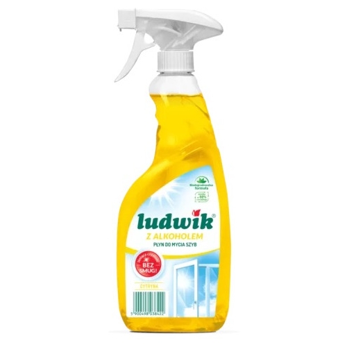 Płyn do szyb i glazury LUDWIK 600ml lemon z alkoholem