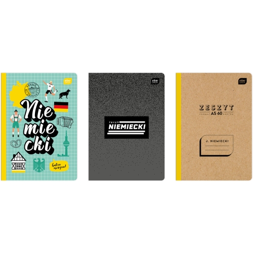 Zeszyt A5 60k JĘZYK NIEMIECKI INTERDRUK