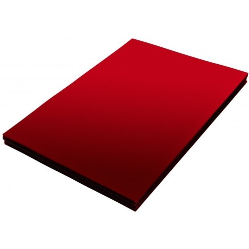 Okładka foliowa do bindowania A4 NATUNA czerwona przezroczysta 0,20mm (100szt)