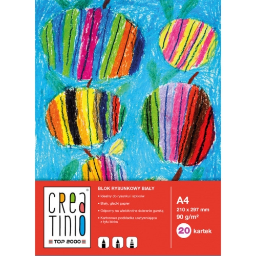 Blok rysunkowy A3 20k 90g biały 400079846 CREATINIO