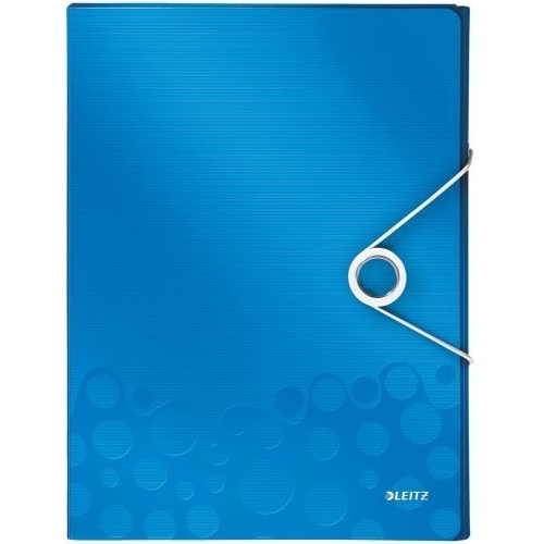 Teczka z gumką LEITZ WOW 30mm 250k A4 niebieska 46290036