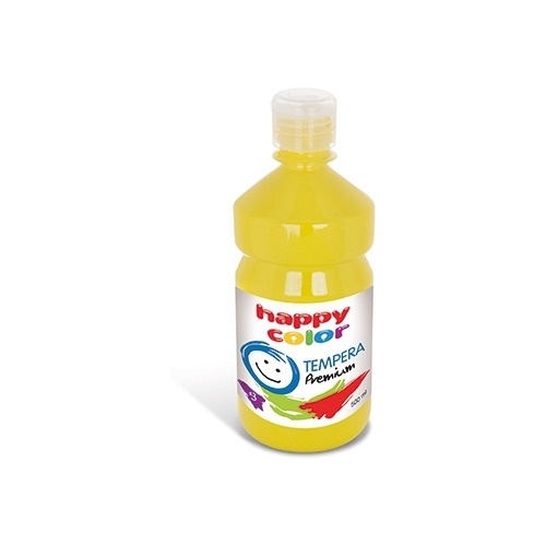 Farba TEMPERA Premium 500ml żółta HAPPY COLOR HA 3310 0500-1