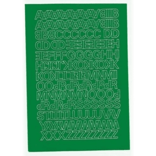 LITERY samoprzylepne 1.5cm (8) zielone ARTDRUK
