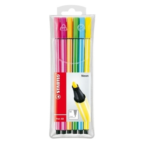 Flamaster STABILO PEN 6806-1 6szt fluo