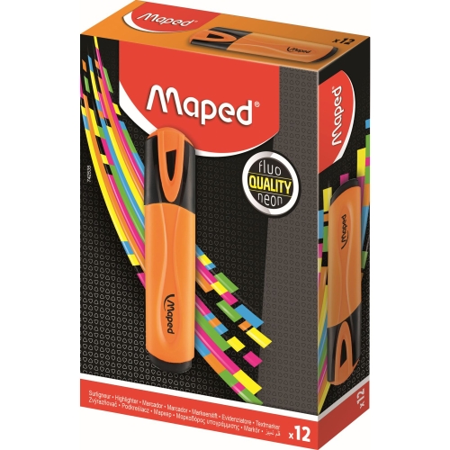 Zakreślacz FLUO PEPS pomarańczowy MAPED 742535