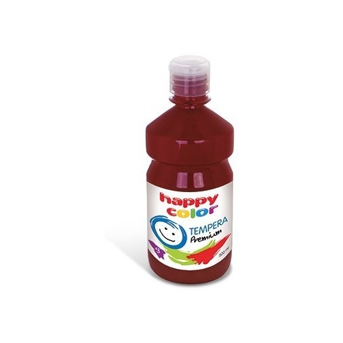 Farba TEMPERA Premium 500ml ciemnobrązowa HAPPY COLOR HA 3310 500-75