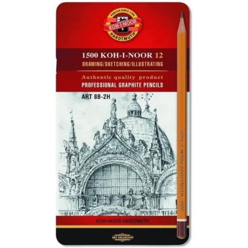 Ołówek grafitowy ART komplet 8B-2H 12szt. 1502/II KOH-I-NOOR