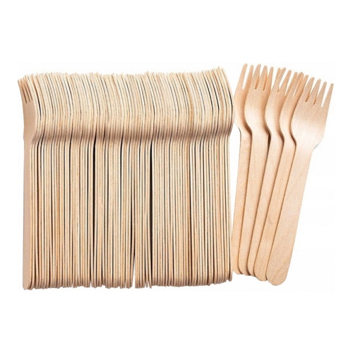 Widelec drewniany 15,5 cm, op.100 szt. VT-FK6/39012