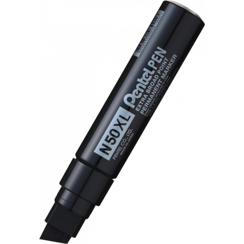 Marker permanentny N50XL-A czarny ścięty 8-15,4mm PENTEL