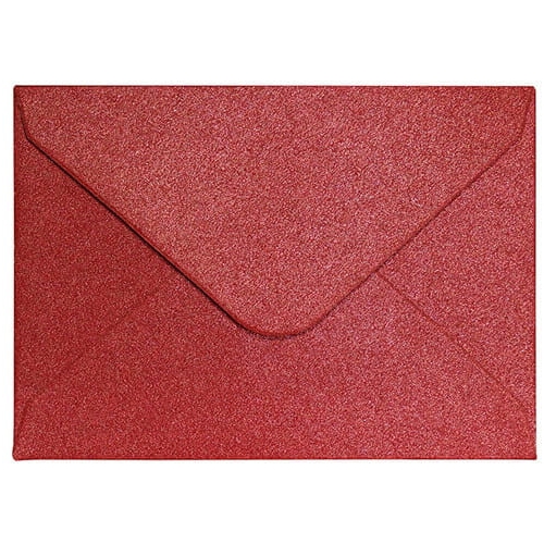 Koperta 70x100 PEARL czerwony K 150g. (10szt.) 280438 Galeria Papieru