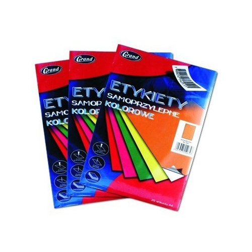 Etykieta samoprzylepna A4 GRAND pomarańczowa 065 (25ark) 150-1066