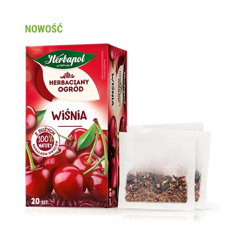 Herbata HERBAPOL owocowo-ziołowa (20 tb) Wiśnia HERBACIANY OGRÓD