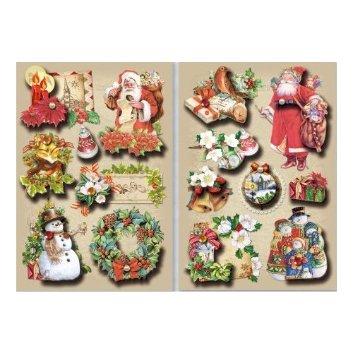 Naklejki 3d święta Boże Narodzenie CLX23 BREWIS