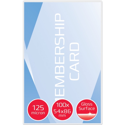 Folia do laminacji GBC Card 125 mic. białe 3740300