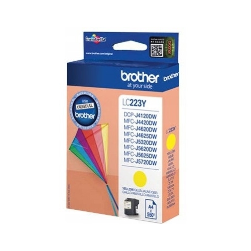 Tusz BROTHER (LC223Y) żółty 550str