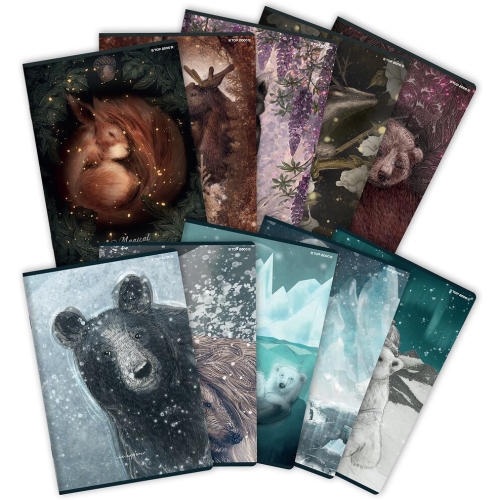 Zeszyt A5 60k linia margines 70g FOREST/ICE 400169413 TOP 2000