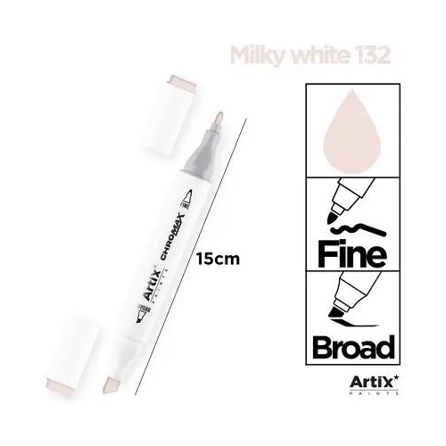 Marker alkoholowy dwustronny MILKY WHITE PP915-19 ARTIX