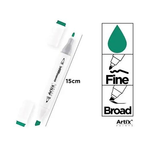 Marker alkoholowy dwustronny FOREST GREEN PP915-50 ARTIX