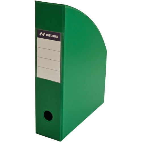 Pojemnik na czasopisma NATUNA A4 7cm jasny zielony PCV (SD-35-06)