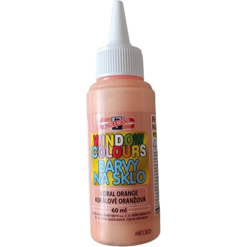 Farba witrażowa 60ml jasno pomarańczowa 9742003 KOH-I-NOOR