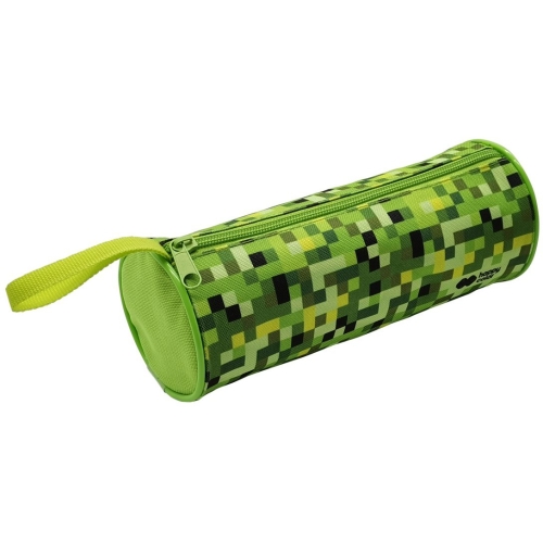Piórnik saszetka PIXI zielona tuba z jednym zamkiem HA 2211 0810-PI3 HAPPY COLOR