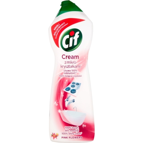 Mleczko CIF czyszczące 780ml Pink mikrokryształ. *809828