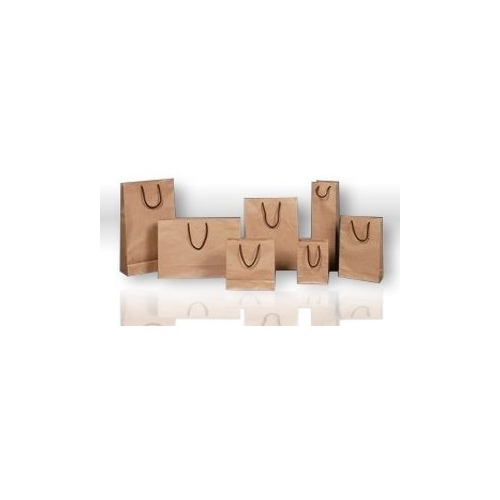 Torebka ozdobna KRAFT butelka(10) ROZETTE